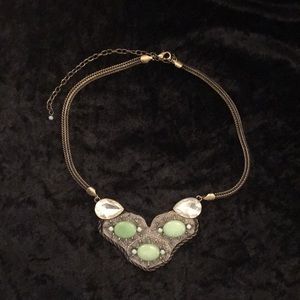 statement gemstone necklace